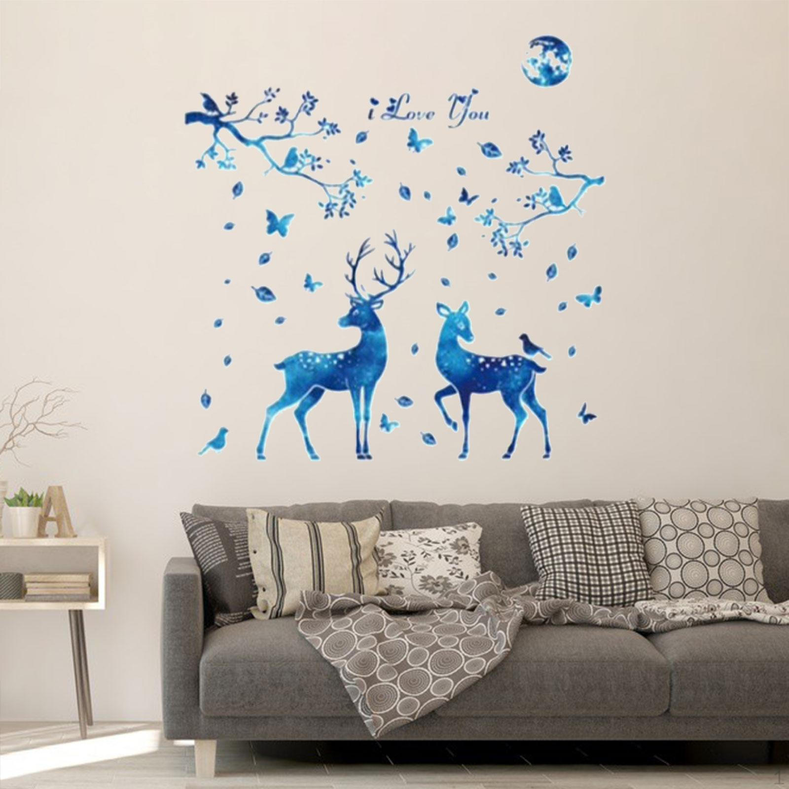 

Красивые настенные наклейки, наклейки, плакаты, ПВХ-искусство, DIY-украшения, фрески, Deers