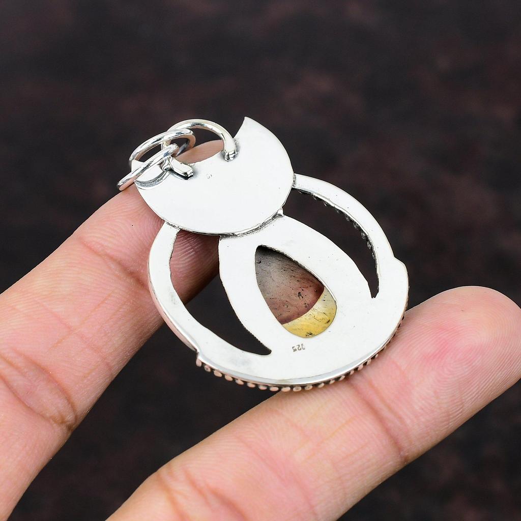 Mookaite Pendant Real Gemstone Jewelry Decent Pendant 925 Sterling Silver Pendant Gift For Bridal Silver Jewelry Handmade Birthstone Pendant