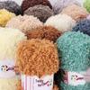 Curly Faux Fur Plush Yarn for DIY Hand-Knitting - Teddy, Doll Accessories, Scarf, Hat, Vest, Thick Coral Fleece