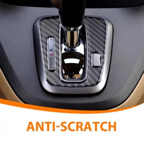 Carbon Fiber Gear Shifter Panel Cover Trim For Honda CR-V CRV 2007-2011