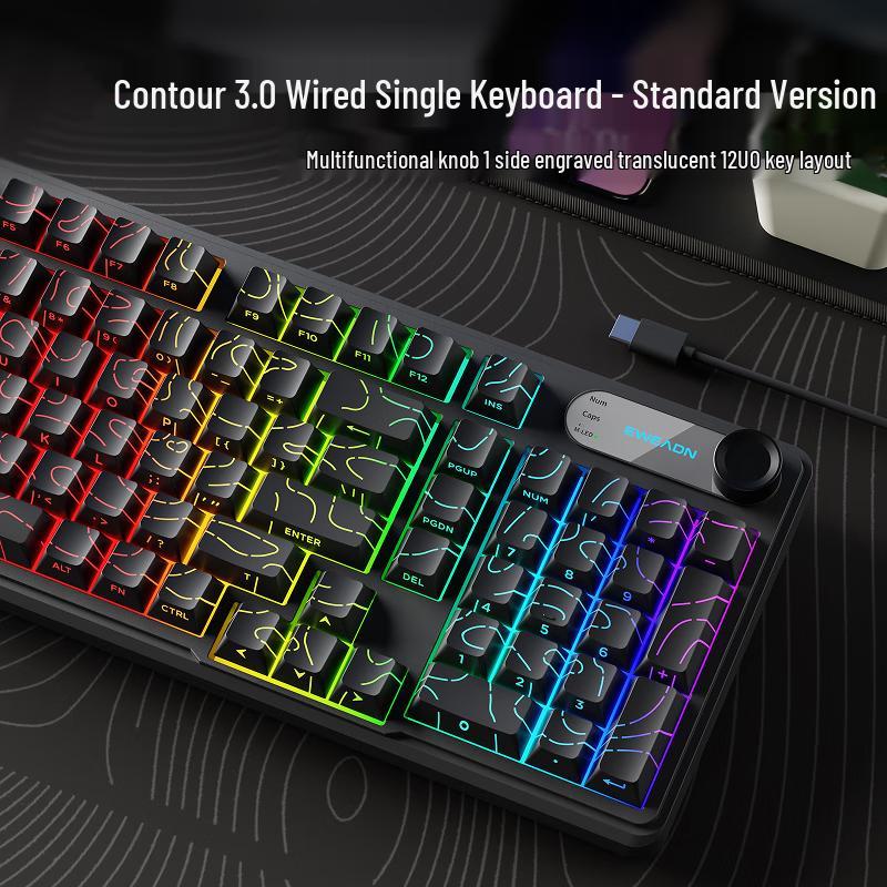 

EWEADN V102/V102 Ultra RGB Silent Membrane Keyboard with Screen Display