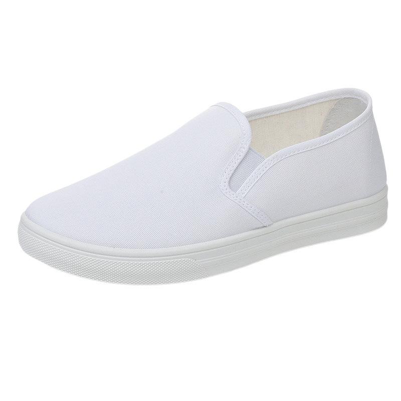 Nurse Shoes, White Cloth Shoes, Comfortable and Versatile for Men and Women, Non-slip and Breathable Little White Shoes, One Pedal, Old Beijing Work C