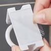 Curtain Rod Holder Hook Punch Free Strong Load Bearing ABS Swivel Curtain Pole Holder Hook for