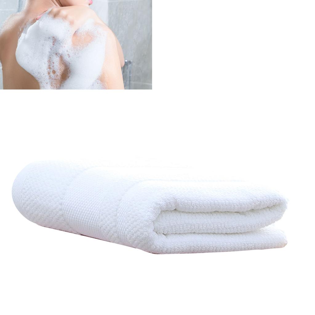 600g Bath Towel 70x140cm Cotton Highly Absorbent Quick Dry Thickened Bath Sheet for Beach Hotel