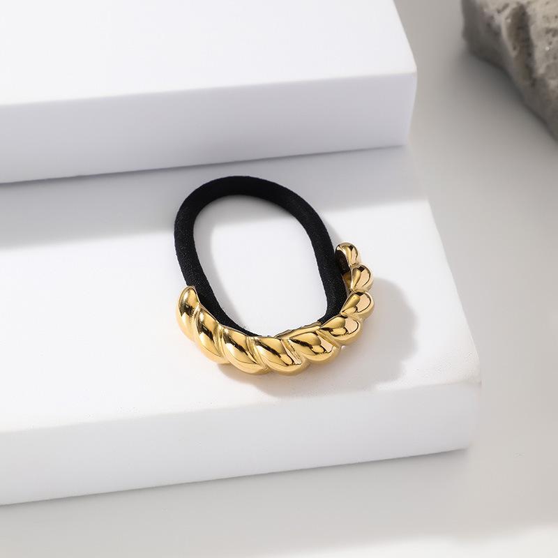 Mode Punk Geometrische Metall Haarspangen Elastische Haargummis Haarseil Stirnbänder Für Damen Mädchen Haarschmuck Geschenke