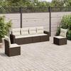 VidaXL Garden Lounge Set with Cushions 6 Pcs, Sofas with Adjustable Feet, Outdoor Furniture Set Patio Terrace, 3251150