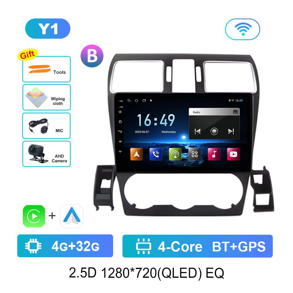 Android OS Navi GPS Car Radio Multimedia Player for Subaru Forester 4 SJ XV WRX 2012 - 2015 2018 DSP Stereo 4G QLED Screen WiFi