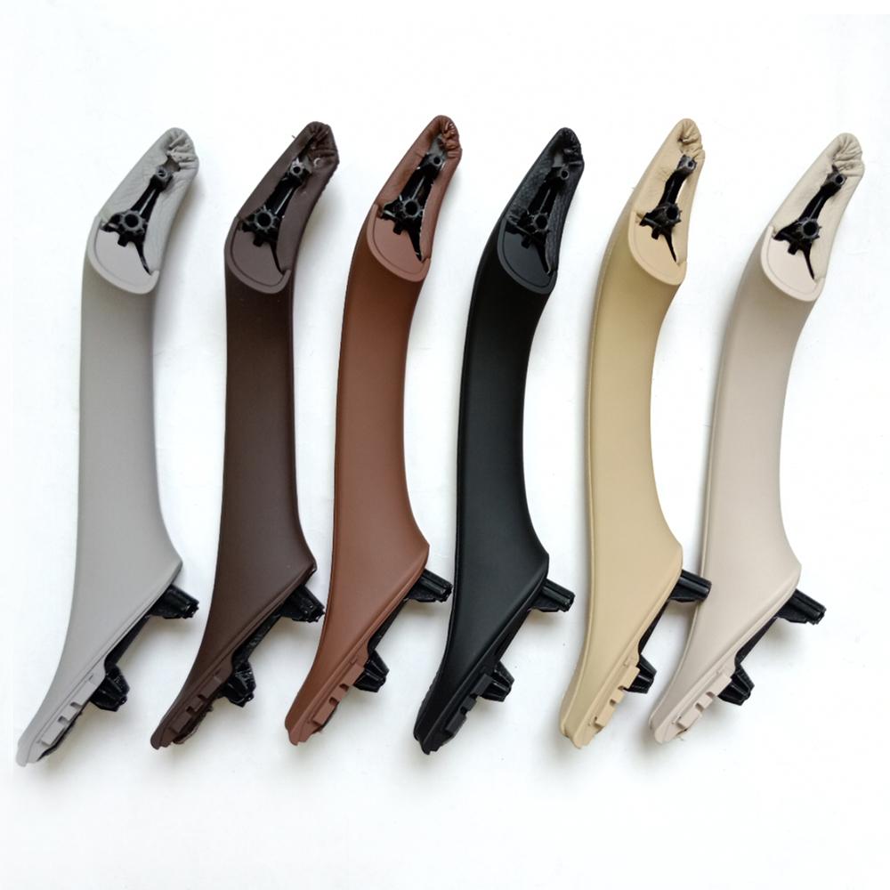 Right Hand Driver RHD Beige Black Car Interior Leather Door Handle Assembly 7PCS Set For BMW 5 Series F10 F11 523i 525i 528i 530