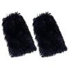 Rainbow Plush Leg Warmer for Trendy Party Costume Colorful Furry Fuzzy Boot Covers Leg Gaiters Footless Socks Streetwear