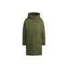 Originals Layered Parka Color Block Large Logo Mid-Length Hooded Down Jacket Winter Women Outerwear Green HF1586