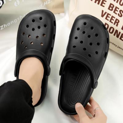 2025 Sommer Paar Sandalen Koreanische Version Mode Leichtgewichtige Tasche Kopf Zwei Tragevarianten Strand Coole Slipper Lässige Atmungsaktive Lochschuhe