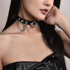 Factory Dark Night Angel Punk Style Street Niche Dark Goth Rock Metal Chain Ring Belt Collar