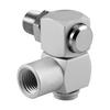 4Pcs 1/4NPT Thread Universal Swivel Connector Pneumatic Connector  Air Pipe Connection