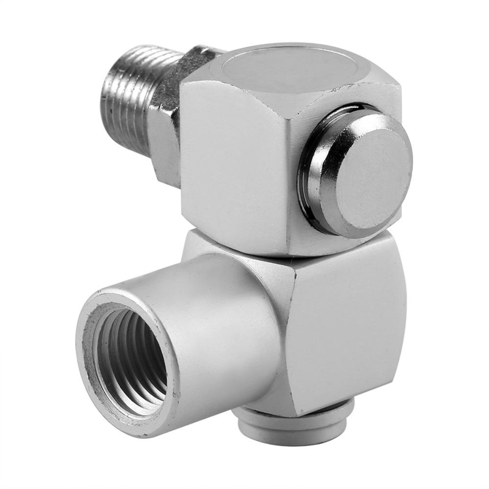 4Pcs 1/4NPT Thread Universal Swivel Connector Pneumatic Connector Air Pipe Connection