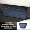 For TANK 500 2025 2026 Central Control Storage Box, Double Layer Waterproof Anti-Slip Car Organizer with Privacy Cover