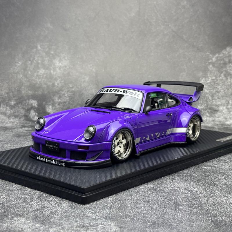 

IGnition Model 1:18 scale RWB 930 car model Static display Holiday gift Collection die cast models фиолетовый