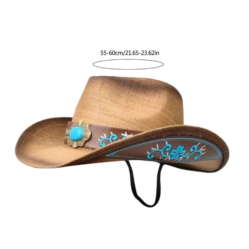 Edelsteine Cowboyhüte Frau Jugendliche Fahren Reisen Reiten Cowboy Strohhüte