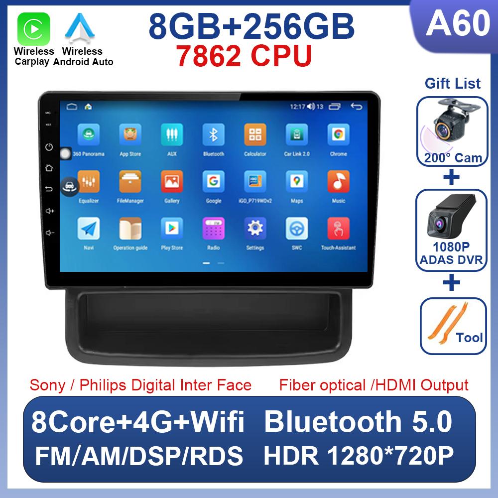 Car Radio For Renault Trafic 2 For Opel Vivaro A For Nissan primastar 2006 - 2014 Android 14 Wireless Carplay Qualcomm 5G Wifi