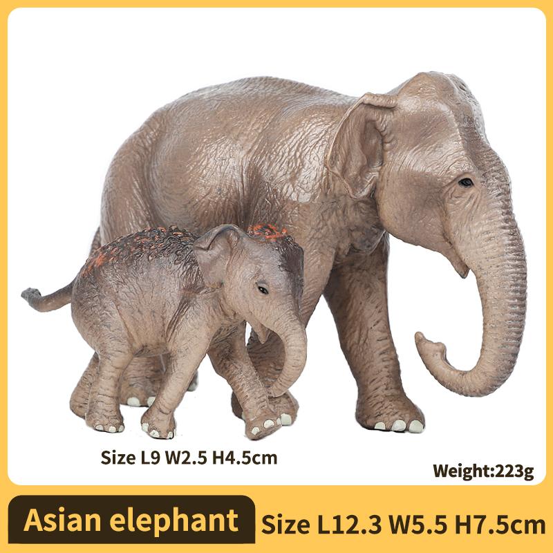 Realistic Wild Elephant Action Figure Plaything - Animales Collector, Safari Wildlife Miniature Children-Friendly & Collectors