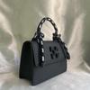 Chic Black High-End Arrow Buckle Small Square Crossbody Shoulder Bag for Women
