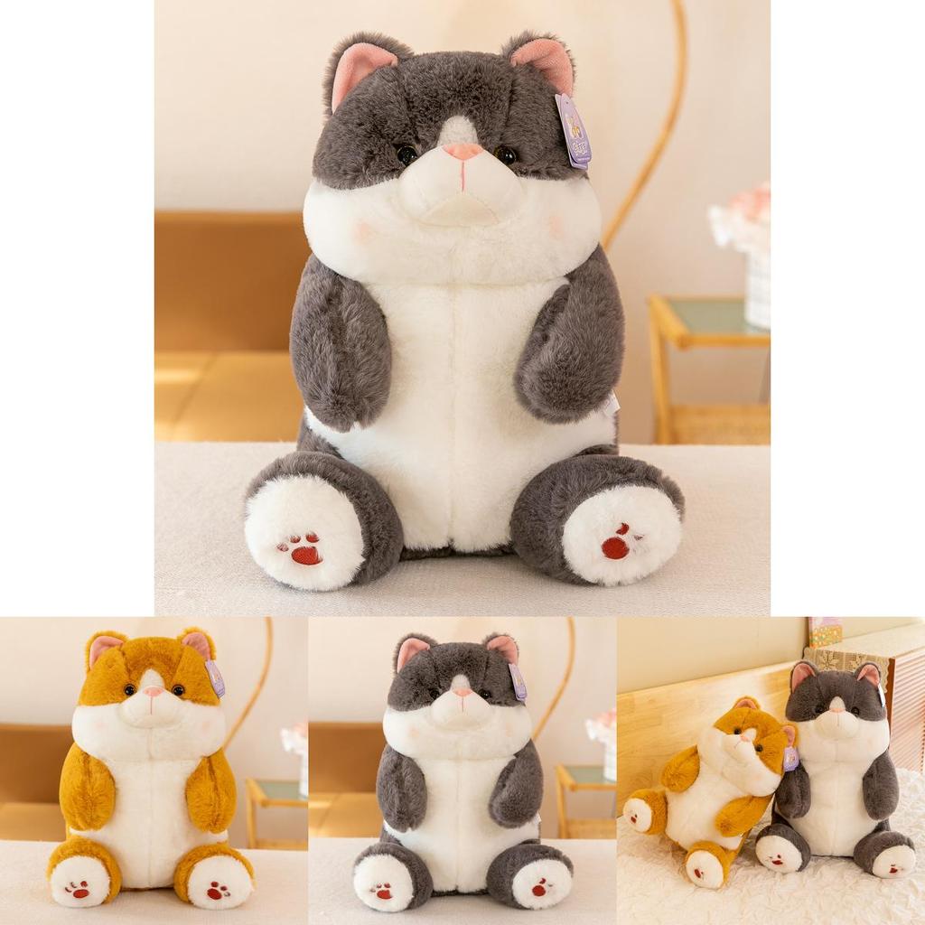 Cute Cat Plush Toy Pillow With Ultra Soft Pp Cotton For Kids Bedroom Decor