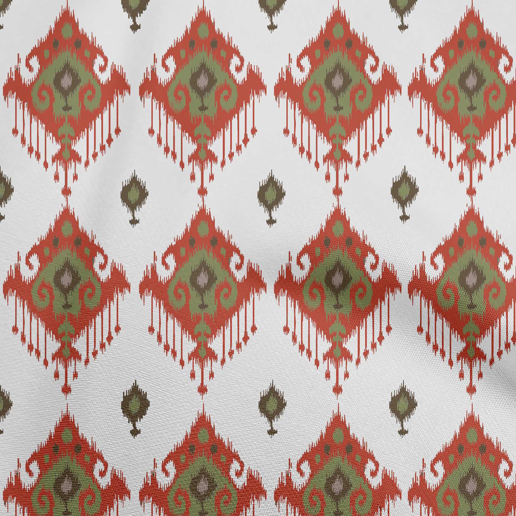 

oneOone Бавовняна флекс зелена тканина Азіатський ікат Ремісничі проекти Декоративна тканина з друком у дворі 40 дюймів 42 Inch Wide - Viscose Chiffon малиновий