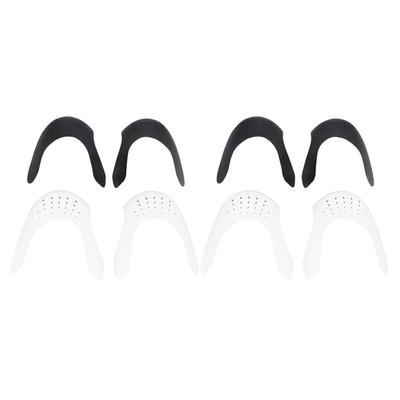 4 Paia Solette per Scarpe Protezione Tagliabili Riducono Pieghe Sneakers Scarpe Protettore Modellatore Bianco Nero