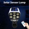 Solar Powered Dummy Camera Wall Lamp Motion Sensor LED Light Safety Solar Surveillance Lights  Yard