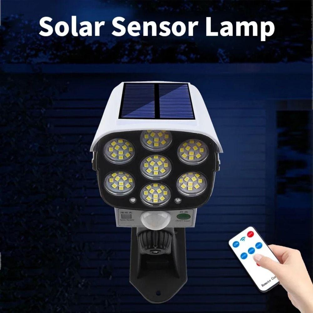 Solar Powered Dummy Camera Wall Lamp Motion Sensor LED Light Safety Solar Surveillance Lights  Yard