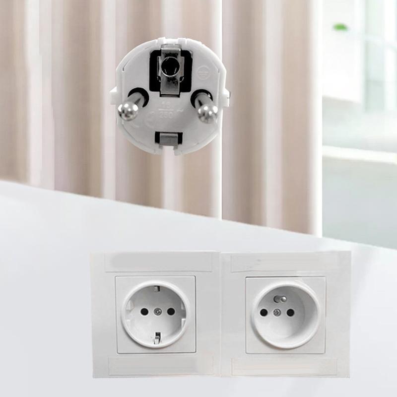 Schuko Plug Power Strip 3-Outlet 7-Hole German Standard Outlet Socket Home Electronics Extension Cord 0.3/0.5/1/2/3M