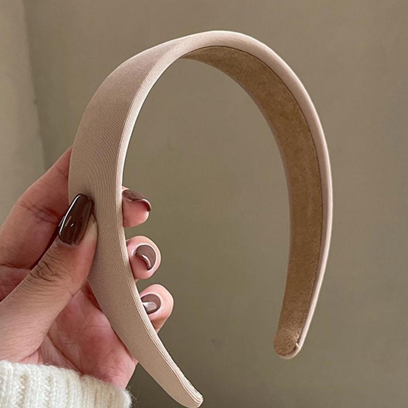 

38см/14,96дюйма Окружность Женские Винтажные Элегантные Однотонные Повязки на Голову, Модные Универсальные Аксессуары для Волос, Подходящие для Повседневной Носки, Умывания розовый