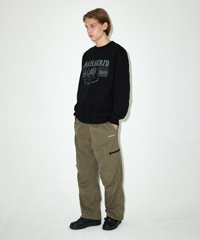 MAHAGRID Basic Logo Nylon Pant Khaki(Mg2Efmsc01A)
