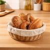 6 Pieces Round/Oval Bread Basket Liner Cotton Baking Dough Cloth Dough Fermentation Cloth  Cooking