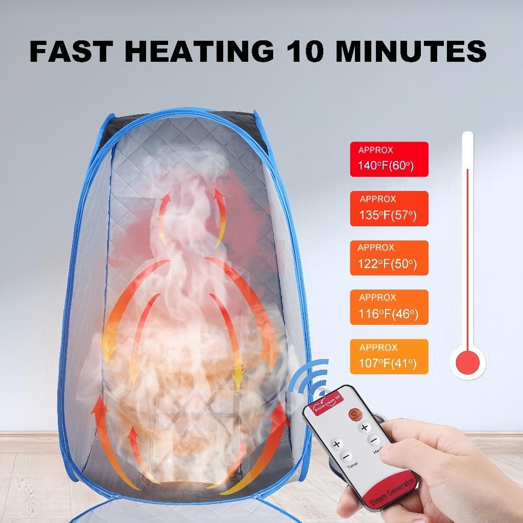 Portable Sauna Tent Steamer Personal Home Steam Sauna Set Full Body SPA Fumigation Sauna Box Kit