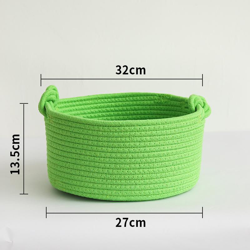 

Плетеная корзина для хранения закусок, одежды, игрушек и косметики 32*13.5