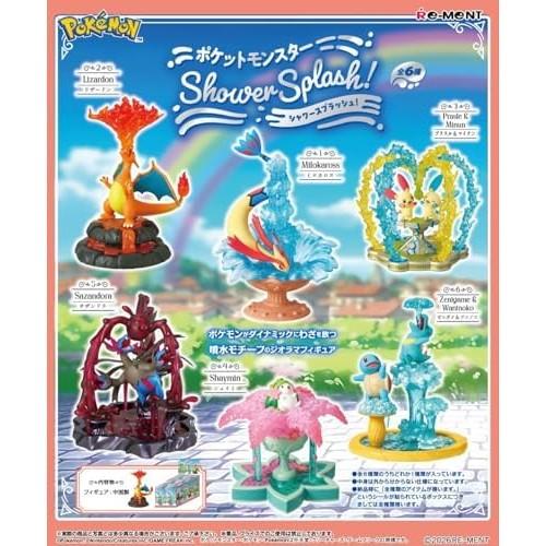 Re-Ment Pokemon Shower Splash! 1 BOX H140mm x W70mm x D80mm ATBC-PVC