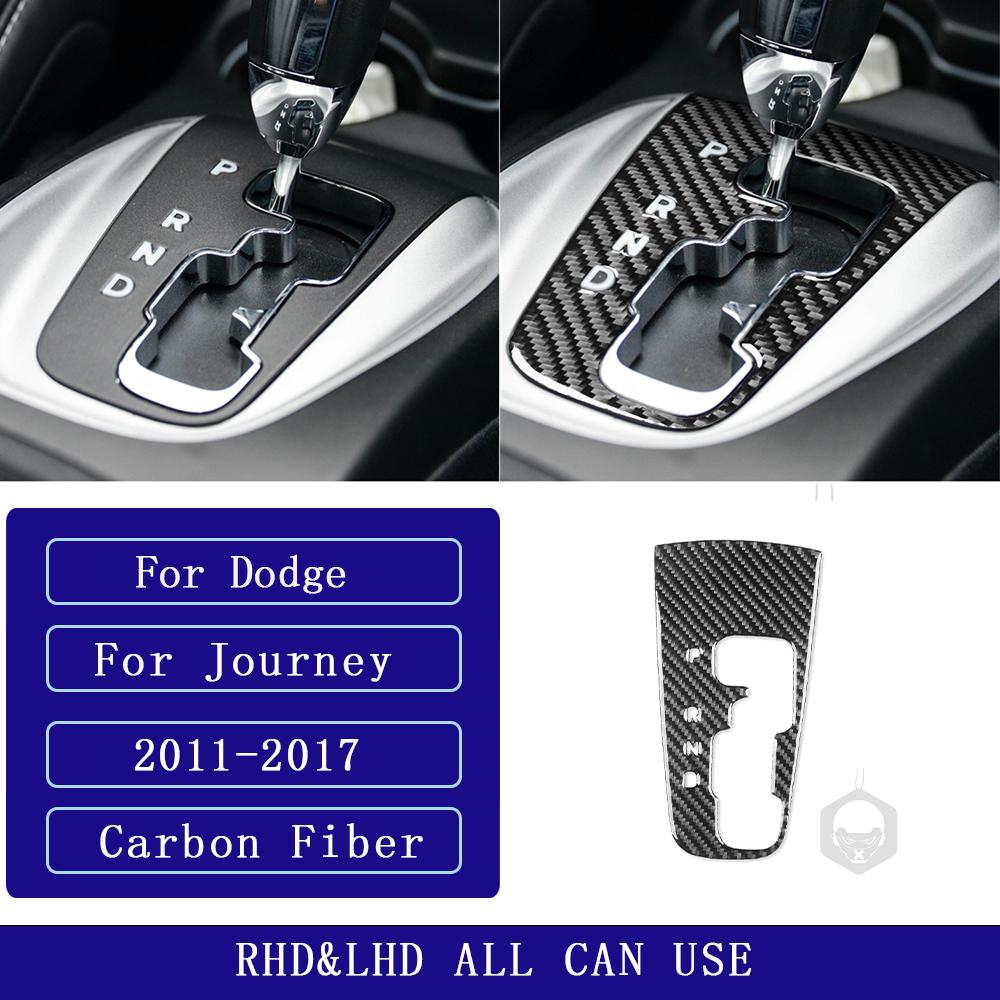 For Dodge Journey 2011-2017 Carbon Fiber Central control Gear Shift Panel Trim Cover Car Interior Accessories Decorative Sticker