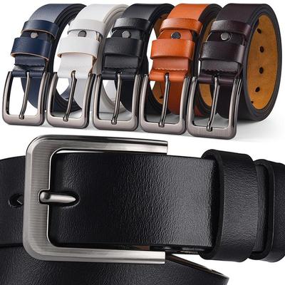 Ανδρική Ζώνη με Αγκράφα Retro, Plus Size 170, από Γνήσιο Δέρμα Βοδιού