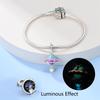 925 Silver Color Luminous Planet Spacecraft Astronaut Firefly Charms Beads Fit Qikaola 925 Bracelets DIY Christmas Jewelry Gifts