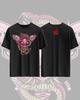 Devil Elements Printed Pure Cotton Tshirt for Men and Women Dark Style Short Sleeved Oversized Gothic Trend Summer Tshirt