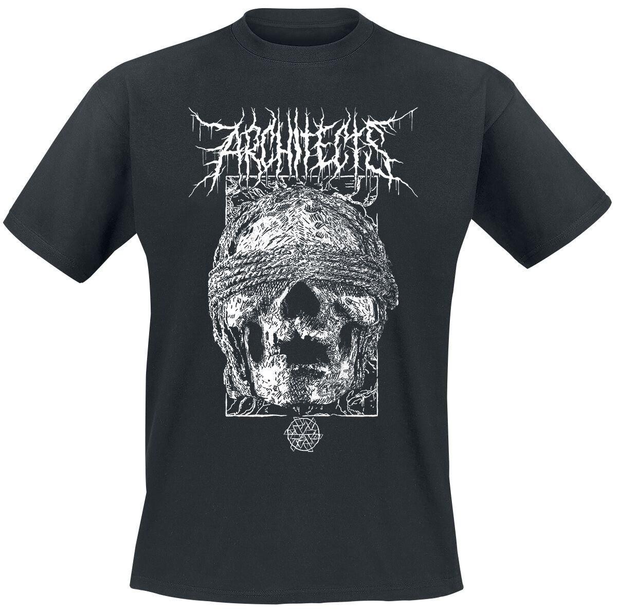 Classic Architects Band Blindfolded Skull Remake Concert Shirt CL904 XL