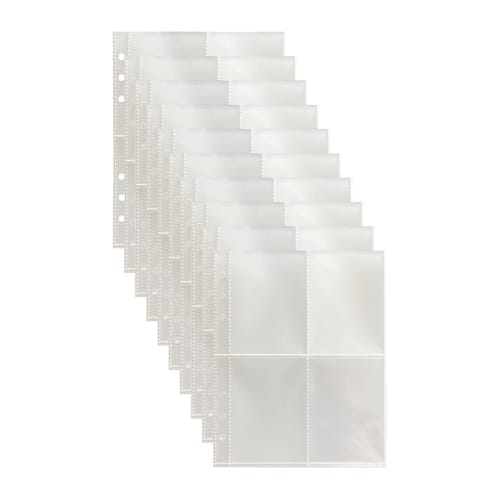 A5 6-Hole Trading Card File Storage Holder Clear File Binder Sleeve Card Trading Card Clear