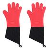 1/2Pcs Silicone Microwave Gloves Oven Mitts Heat Resistant BBQ Gloves With Cotton Lining Anti-Scalding Baking Gloves For Kitchen