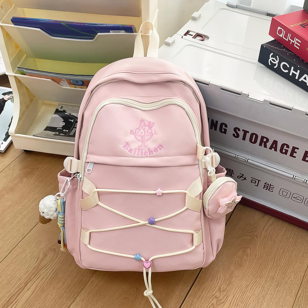 Korean version of Harajuku backpack women's niche large-capacity backpack campus leisure versatile student schoolbag new