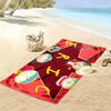 Eric Print Beach Towel, Large Soft Quick Dry Towel for Beach Camping Swimming