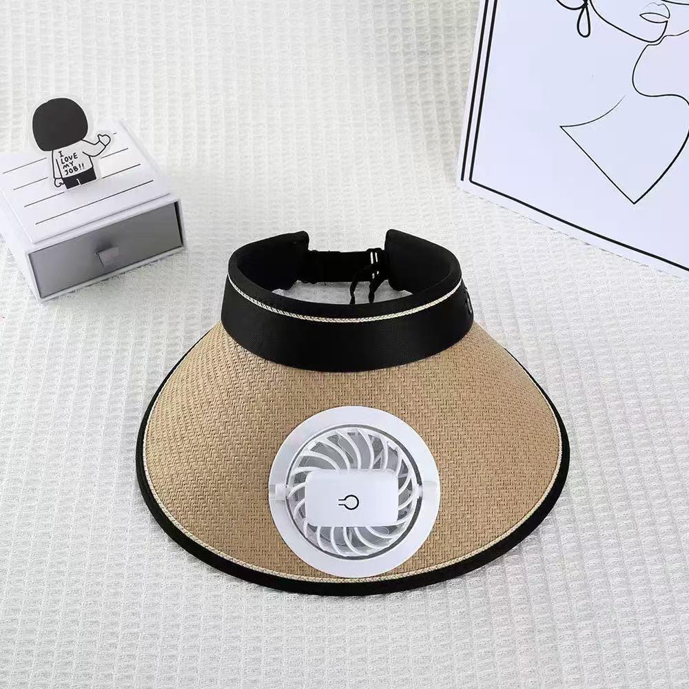 Usb Fan Charging Hat Sun Protection Cap Breathable Lightweight Portable Outdoor