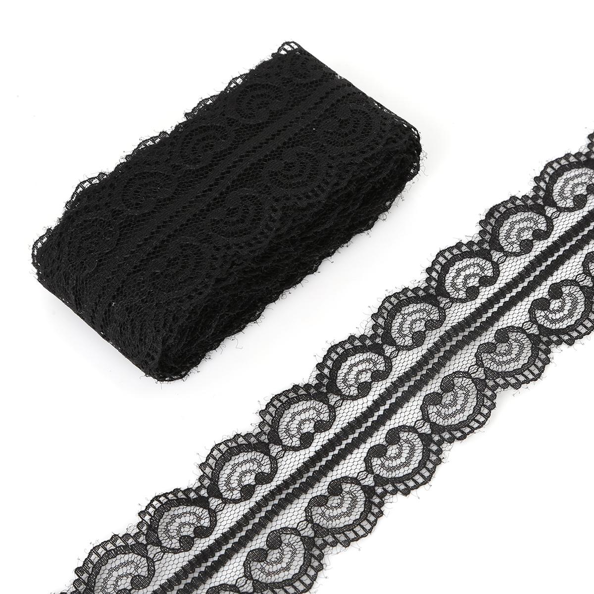 

Белая кружевная лента, ремесленные изделия, вышитая сетка, кружевная отделка, тканевая лента, аксессуары для шитья своими руками чёрный