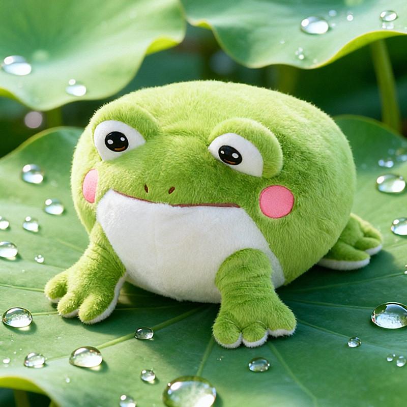 Plüschfrosch Kissen Kinderschlafspielzeug Mit PP-Baumwollfüllung Für Kinder Komfort