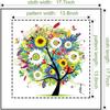 DIY Cross Stitch Kits Handmade Needlework Embroidery Kits Colorful Tree Home Decoration Summer Season