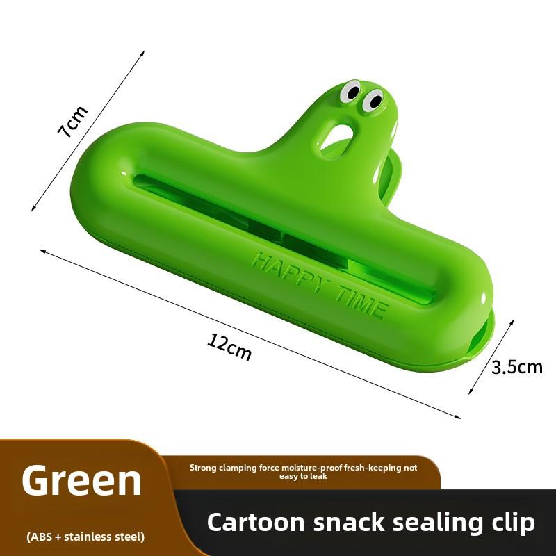 

Многофункциональные герметичные зажимы для еды, многоразовые зажимы для закусок, чипсов и хранения продуктов, прочные зажимы для кухонных пакетов, дольше сохраняют свежесть продуктов зелёный